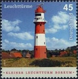 Briefmarke Leuchtturm Borkum