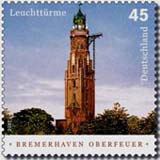 Briefmarke Oberfeuer Bremerhaven