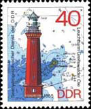 Briefmarke Leuchtturm Greifswalder Oie Briefmarke Leuchtturm Greifswalder Oie