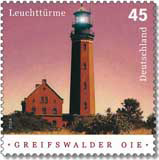 Briefmarke Leuchtturm Greifswalder Oie Briefmarke Leuchtturm Greifswalder Oie