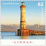 Briefmarke Leuchtturm Lindau Briefmarke Leuchtturm Lindau