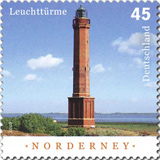 Briefmarke Leuchtturm Norderney