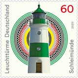 Briefmarke Leuchtturm Schleimünde Briefmarke Leuchtturm Schleimünde