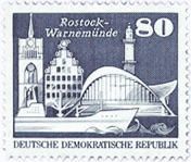 Briefmarke Leuchtturm Warnemünde
