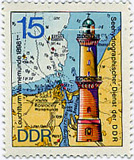 Briefmarke Leuchtturm Warnemnde