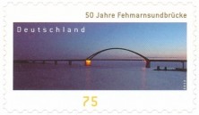 Sonderbriefmarke Fehmarnsundbrcke