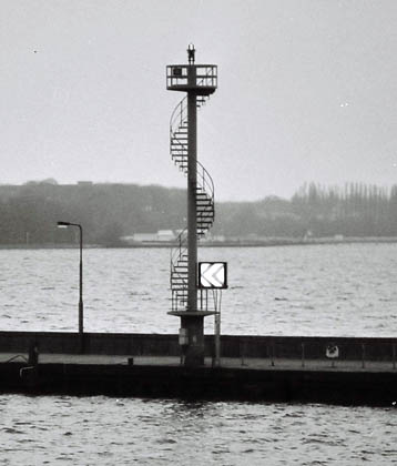 Moir-Leuchtfeuer auf der Nordmole in Stralsund