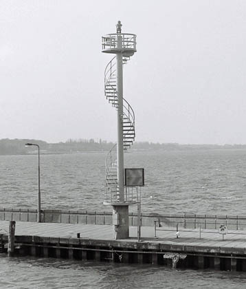 Moir-Leuchtfeuer auf der Nordmole in Stralsund