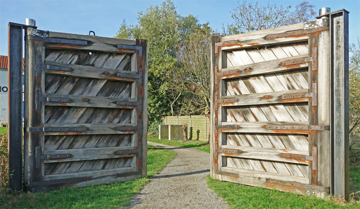 Ausgebautes Sieltor in Fedderwardersiel Sieltor