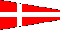 Zahlenwimpel "4"