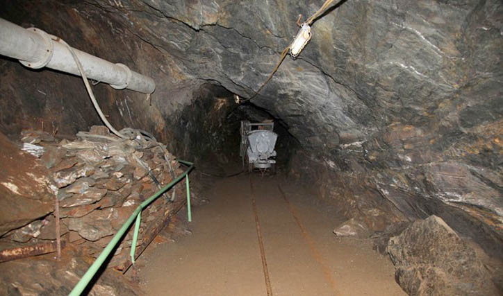 Stollen im Besucherbergwerk Ramsbeck Stollen im Besucherbergwerk Ramsbeck