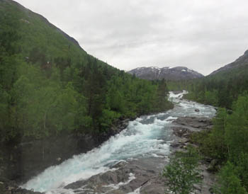 Wasserfall an der Flåmsbahn