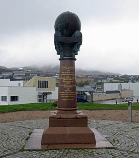 Meridiansäule in Hammerfest Meridiansäule in Hammerfest