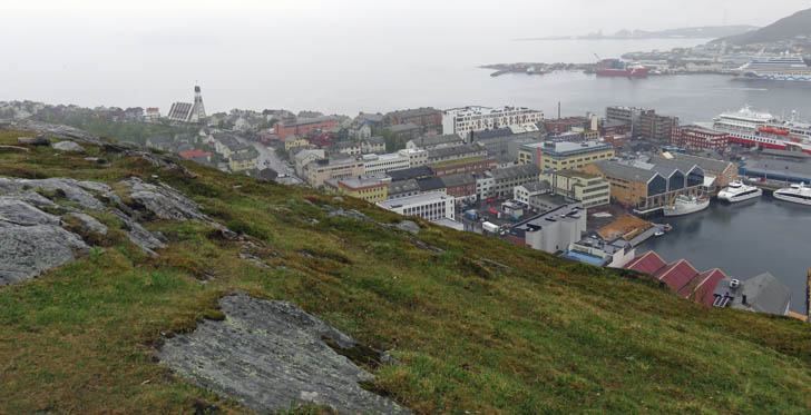 Hammerfest bei Nieselregen Hammerfest