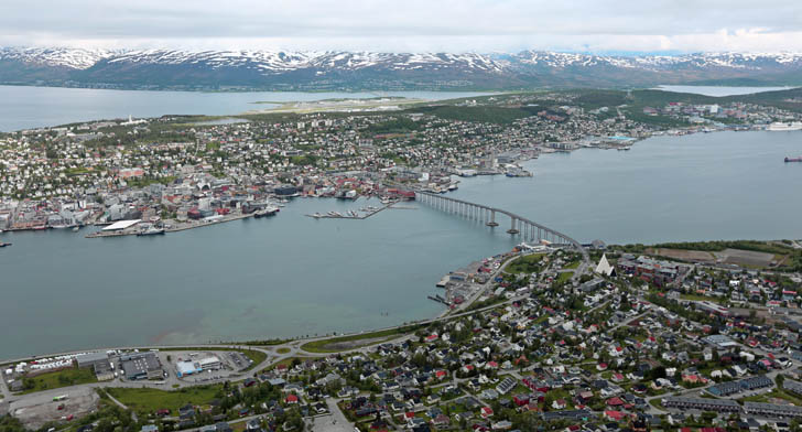 Tromsø von oben Tromsø