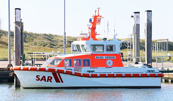 Seenotrettungsboot WILMA SIKORSKI auf Wangerooge Seenotrettungsboot WILMA SIKORSKI auf Wangerooge